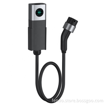 Portable and Wallbox 3.5KW Waterproof EV Charger with LED Display and App Control